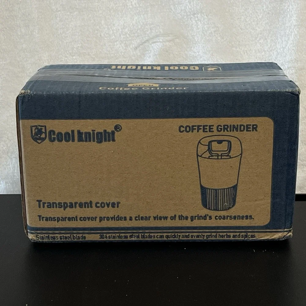 Cool Knight Coffee Grinder Spice Multi-function Electric 304 Stainless Tank NEW